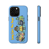 Racked Male Turtles iPhone Case (Blue)