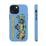 Racked Male Turtles iPhone Case (Blue)