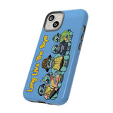 Racked Male Turtles iPhone Case (Blue)