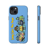Racked Male Turtles iPhone Case (Blue)