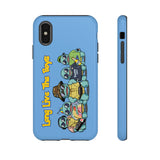 Racked Male Turtles iPhone Case (Blue)