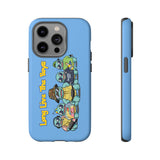 Racked Male Turtles iPhone Case (Blue)