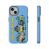 Racked Male Turtles iPhone Case (Blue)