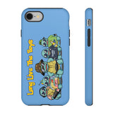 Racked Male Turtles iPhone Case (Blue)