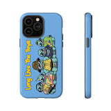 Racked Male Turtles iPhone Case (Blue)