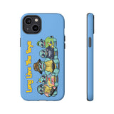 Racked Male Turtles iPhone Case (Blue)