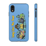Racked Male Turtles iPhone Case (Blue)