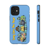 Racked Male Turtles iPhone Case (Blue)