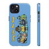 Racked Male Turtles iPhone Case (Blue)