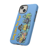 Racked Male Turtles iPhone Case (Blue)