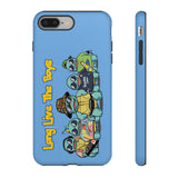 Racked Male Turtles iPhone Case (Blue)