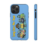 Racked Male Turtles iPhone Case (Blue)