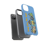 Racked Male Turtles iPhone Case (Blue)