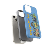 Racked Male Turtles iPhone Case (Blue)