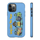 Racked Male Turtles iPhone Case (Blue)