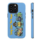 Racked Male Turtles iPhone Case (Blue)