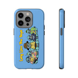 Racked Male Turtles iPhone Case (Blue)