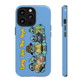 Racked Male Turtles iPhone Case (Blue)