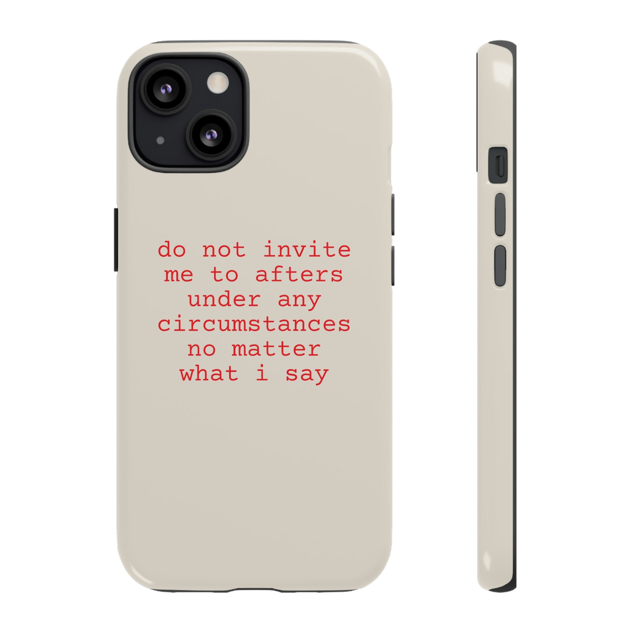 Afters Ruined My Life Phone Case (Natural)