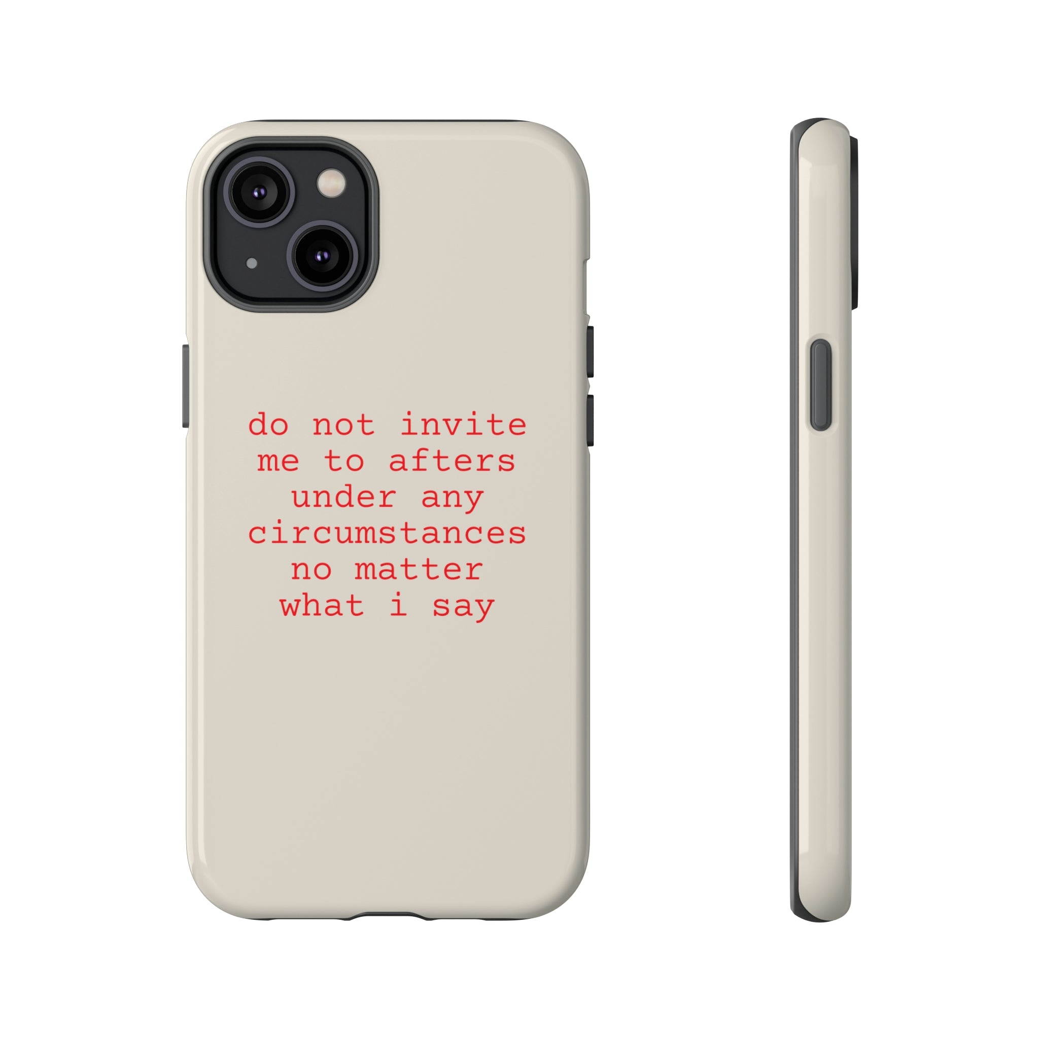 Afters Ruined My Life Phone Case (Natural)