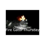 Fire Gator Thursday Sticker