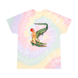 Girl on Gator Tie-Dye Tee