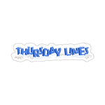 Thursday Lines Logo Sticker