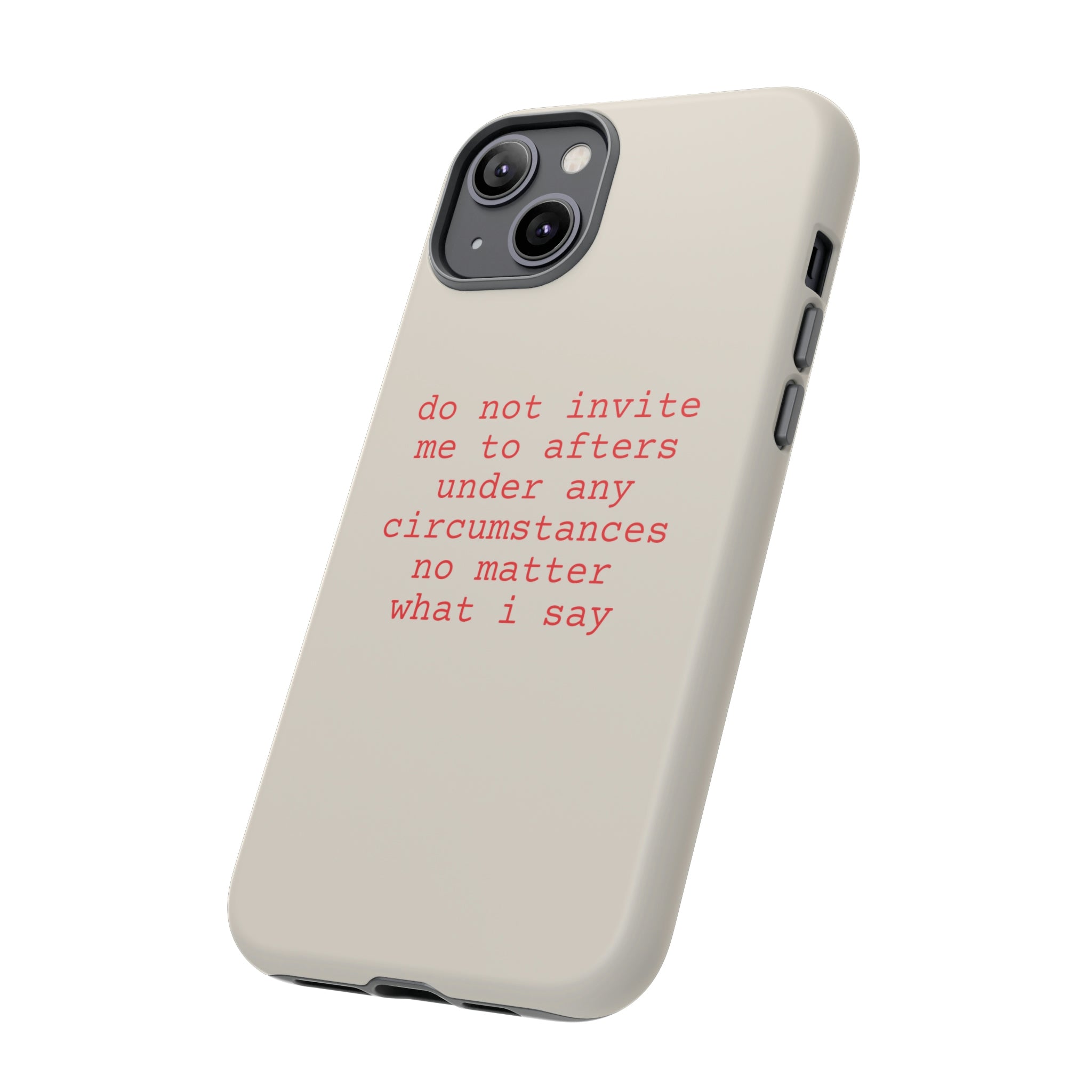 Afters Ruined My Life Phone Case (Natural)